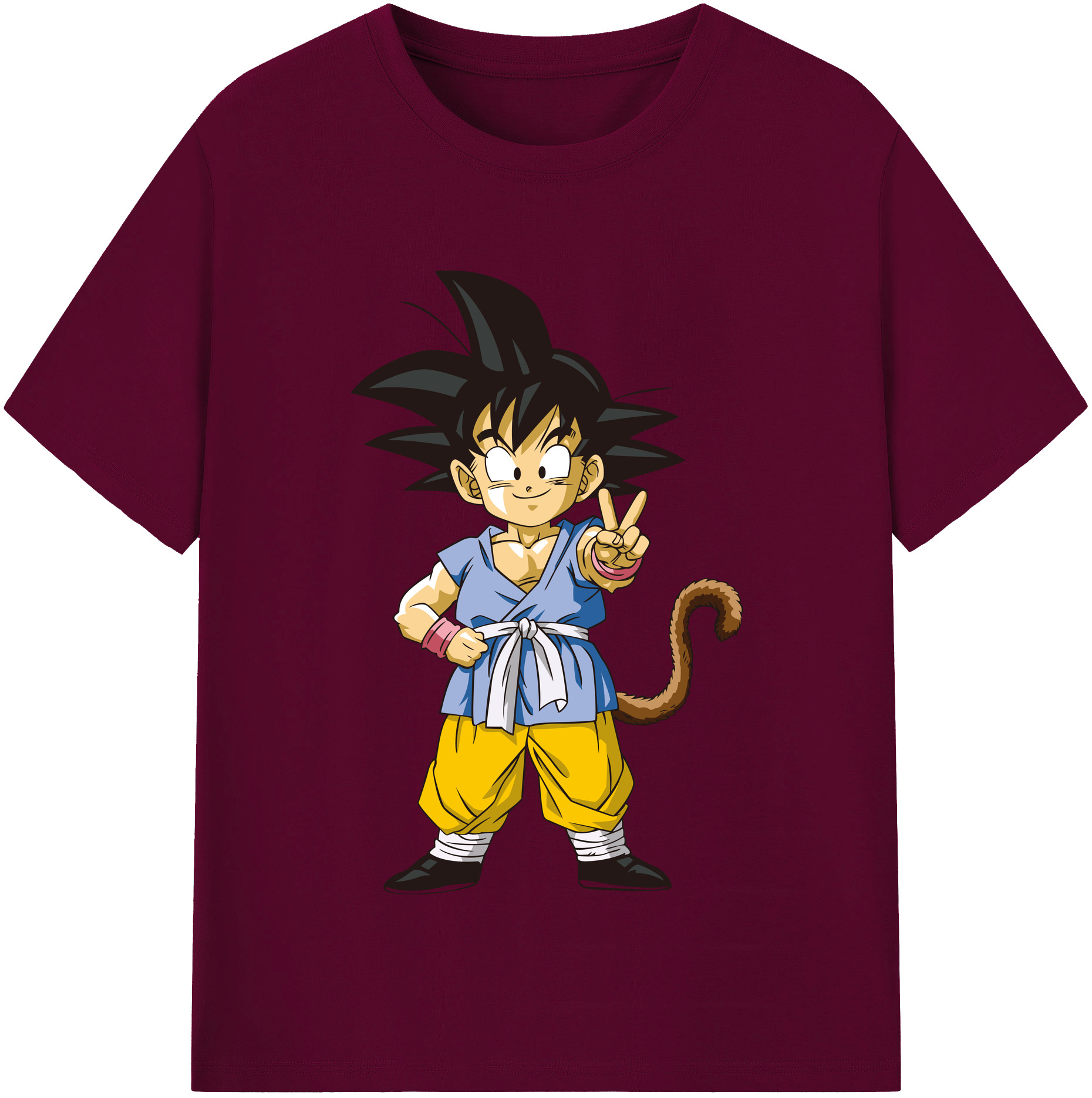 （画像用） ドラゴンボール 孫悟空（そん ごくう）Son Goku カカロット DRAGON BALL Kakarotto レディースカジュアルプリントTシャツ（綿100％）